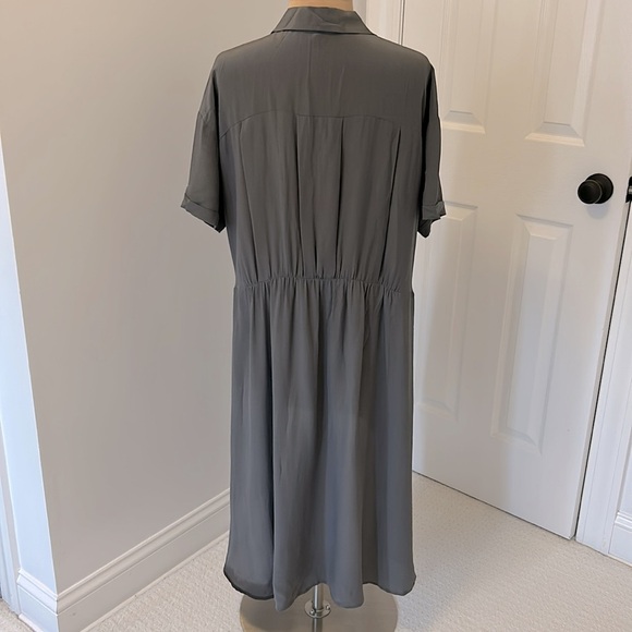 Eileen Fisher Silk Crepe De Chine Tunic Dress - Picture 3 of 7
